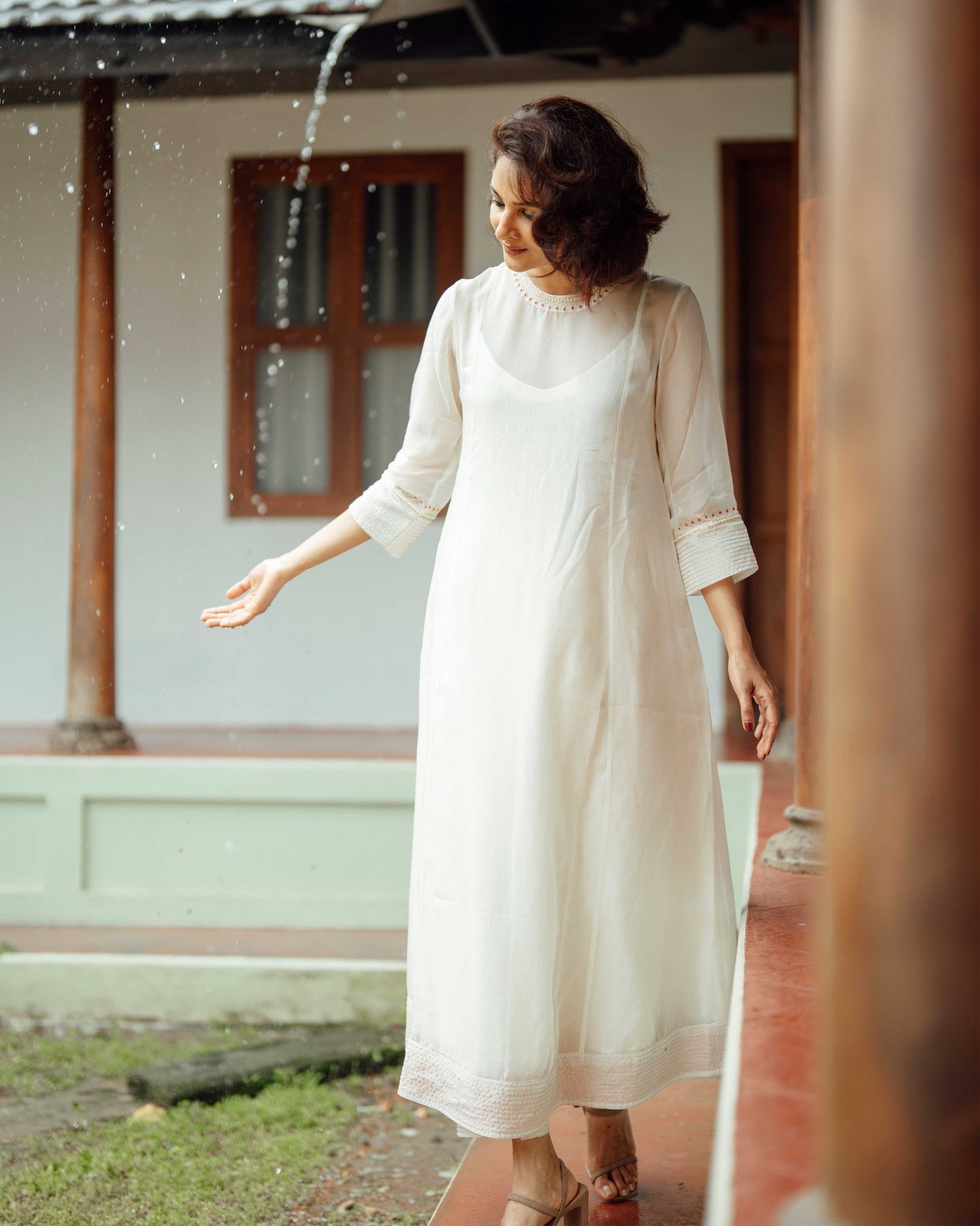 Viscose Organza 3-Piece Co-ord Set
