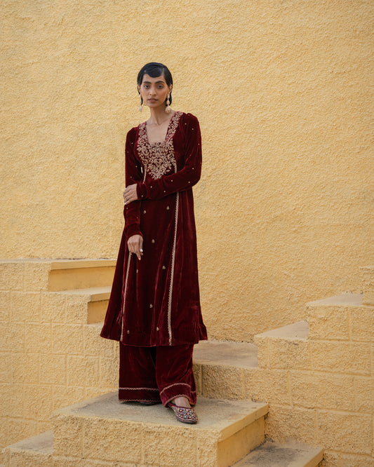 MAROON 3 PANEL SALWAR SET