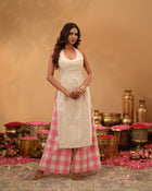 Halter Neck Chanderi Silk Set