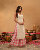 Halter Neck Chanderi Silk Set