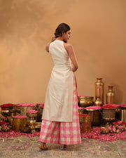 Halter Neck Chanderi Silk Set