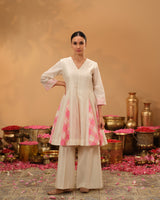 Panelled Chanderi Silk Top