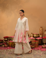 Panelled Chanderi Silk Top