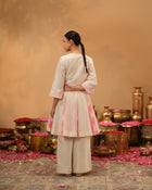 Panelled Chanderi Silk Top Set