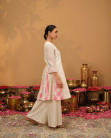 Panelled Chanderi Silk Top