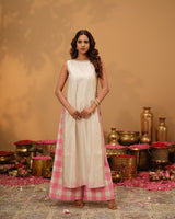 Chanderi Silk High Slit Kurta Set