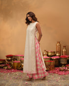 Chanderi Silk High Slit Kurta Set