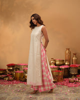 Chanderi Silk High Slit Kurta Set