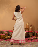 Chanderi Silk High Slit Kurta Set