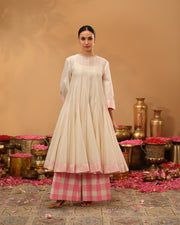Panelled Chanderi Silk Anarkali