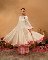 Panelled Chanderi Silk Anarkali