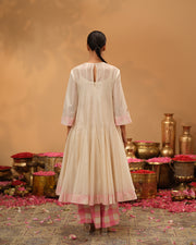 Panelled Chanderi Silk Anarkali