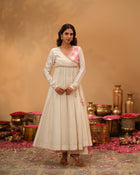 Chanderi Silk Angrakha Set