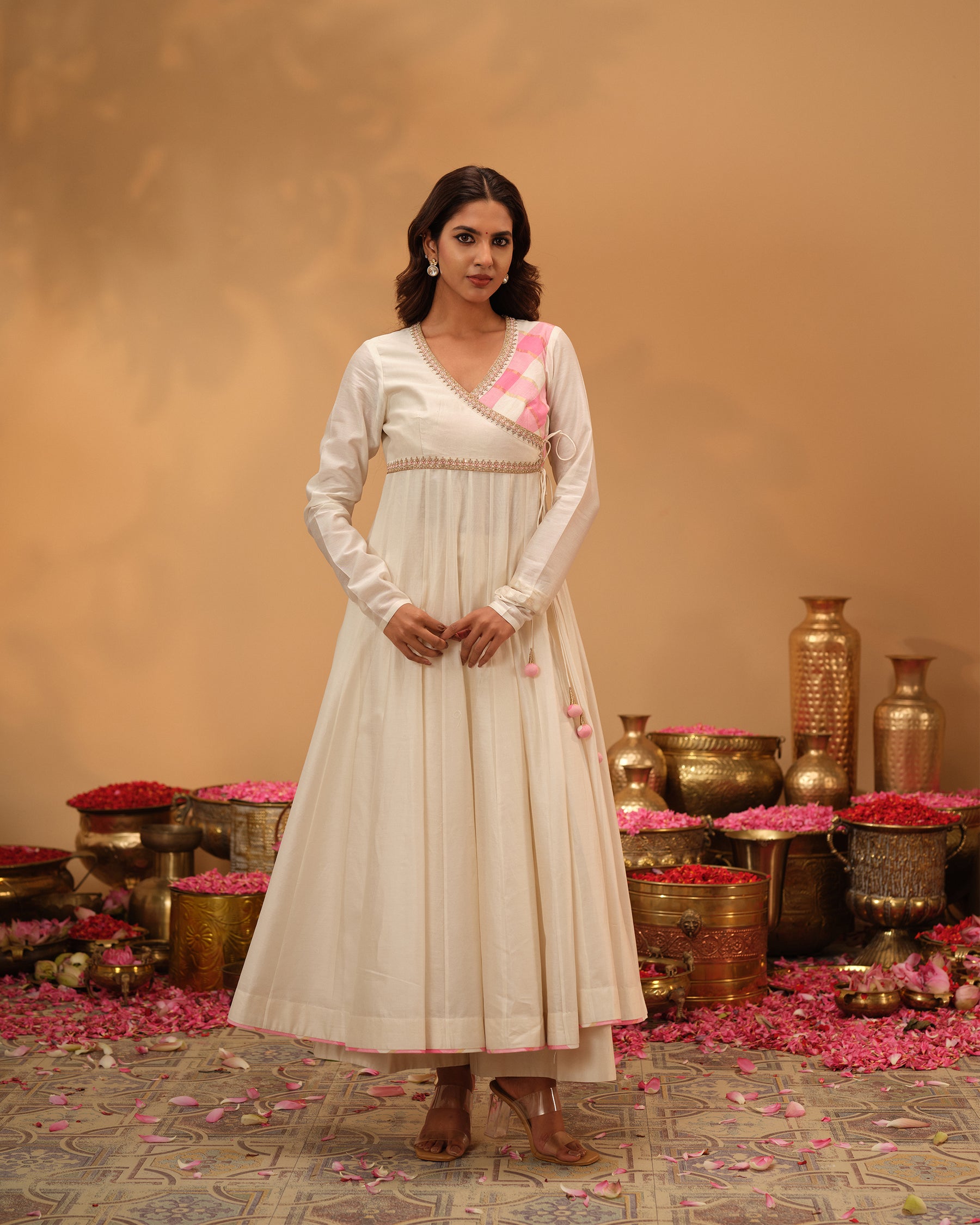 Chanderi Silk Angrakha