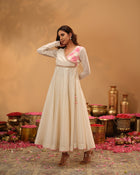 Chanderi Silk Angrakha Set