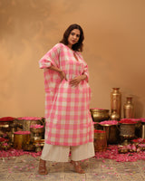 Handloom Chequered Kaftan
