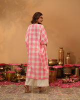 Handloom Chequered Kaftan