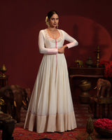 Mrinalini Centre Slitted Anarkali Set