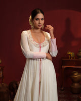 Mrinalini Centre Slitted Anarkali Set