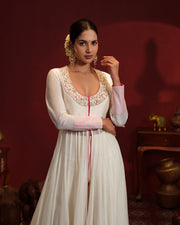 Mrinalini Centre Slitted Anarkali Set