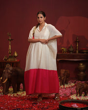 Color- Blocked Handloom Chanderi Tunic Set
