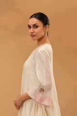 Panelled Chanderi Silk Anarkali